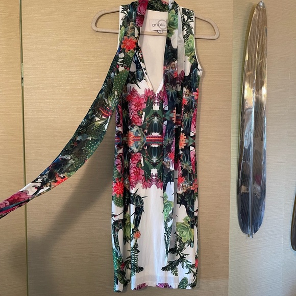 Analili Printed Abstract Maxi Dress 